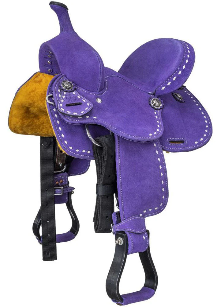 King Series Stratford Suede Barrel Saddle - Nail Gallerys
