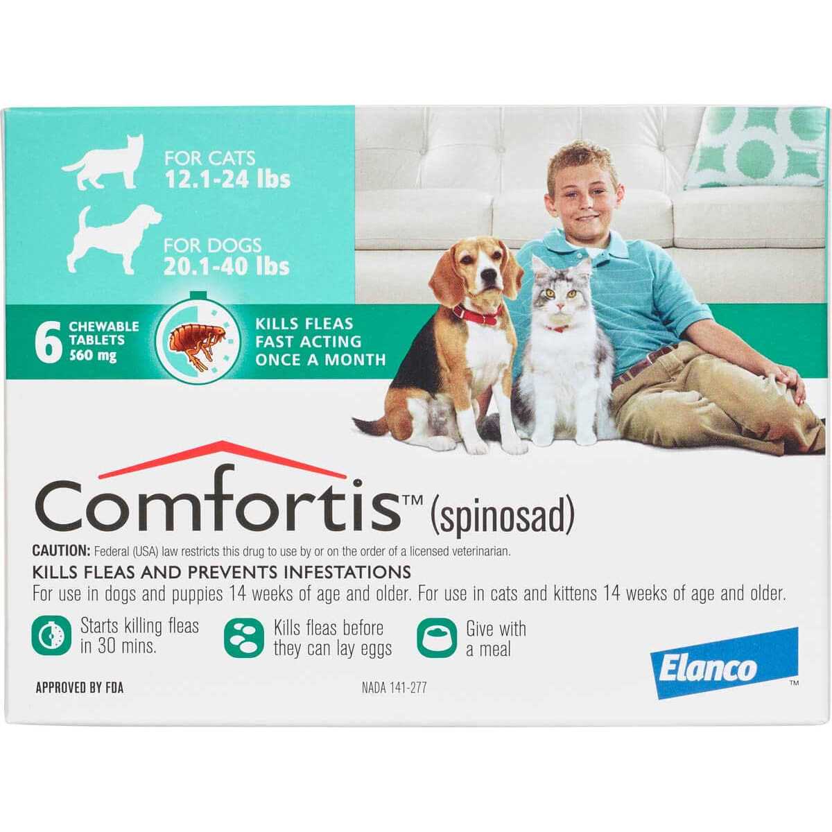 Comfortis Chewable Tablets for Dogs & Cats - Nail Gallerys