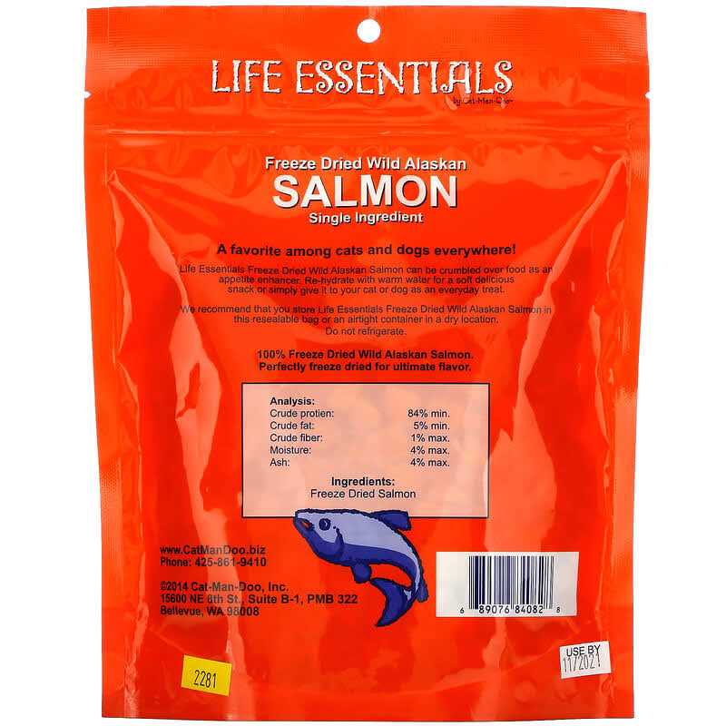 Cat Man Doo Freeze Dried Wild Alaskan Salmon Treats 5 oz - Nail Gallerys