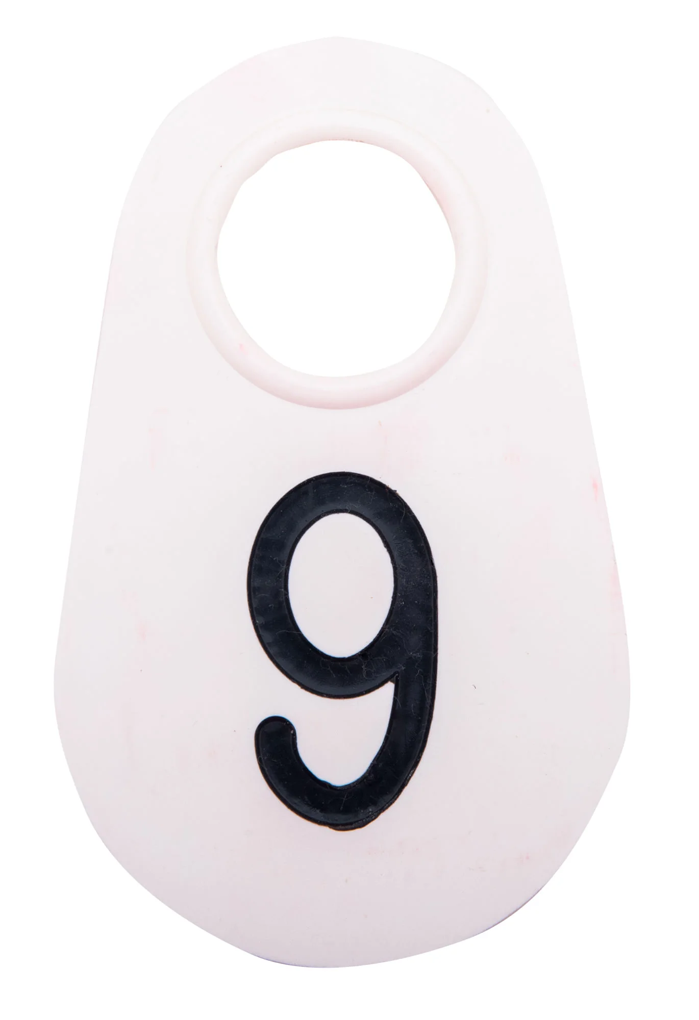 Bock's White Nylon Numbered Identification Tags, 1-100, Single Tag - Nail Gallerys
