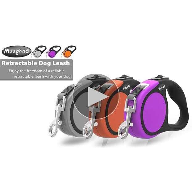 Meegood Heavy Duty Retractable Dog Leash-16ft Strong & Durable Walking Leash for S to L Dogs up to 45/115 lbs - Nail Gallerys