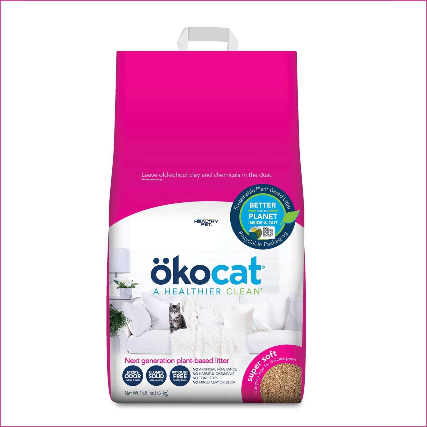 Okocat Super Soft Clumping Wood Cat Litter - Nail Gallerys