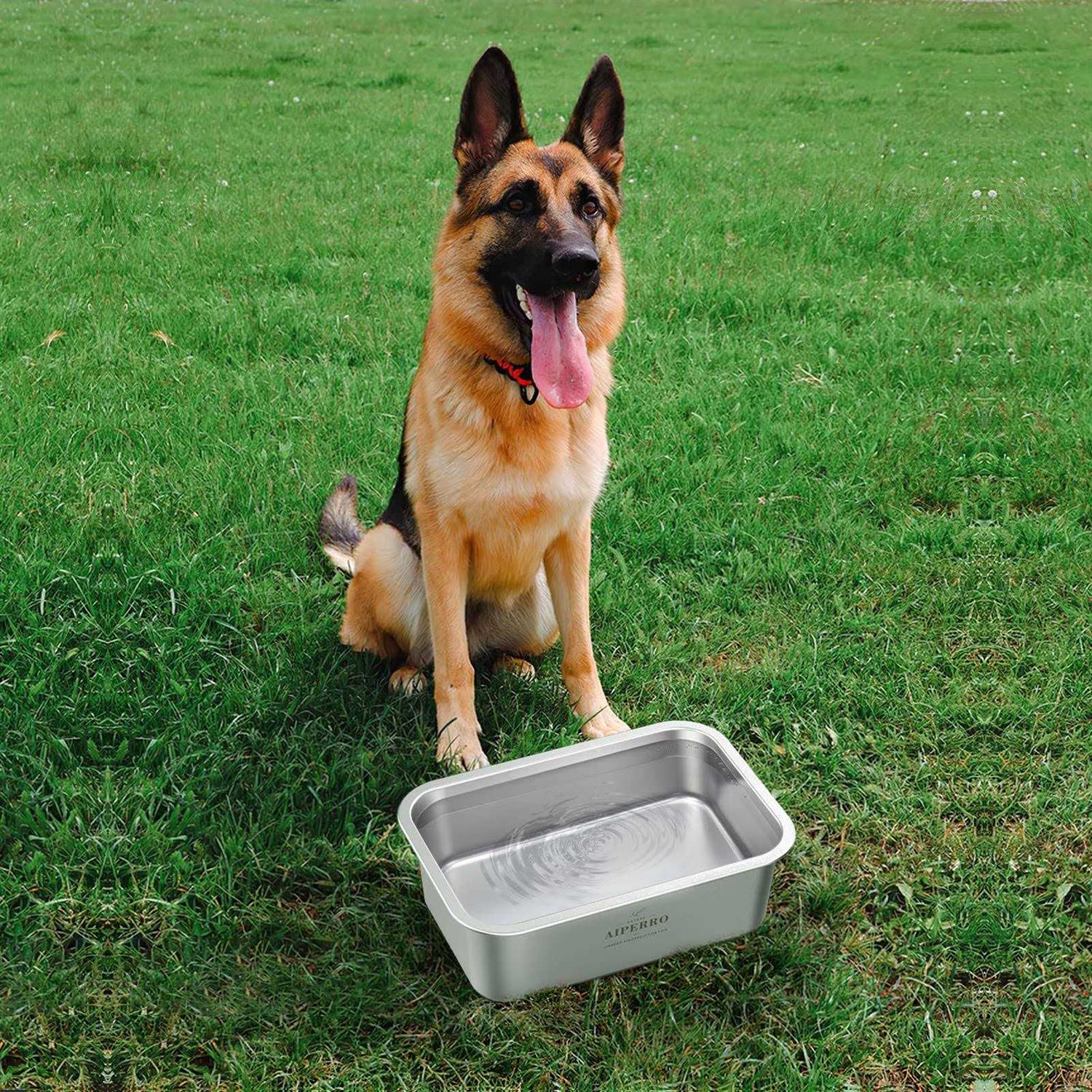 AIPERRO Stainless Steel Dog Bowls for Large Dogs - Nail Gallerys
