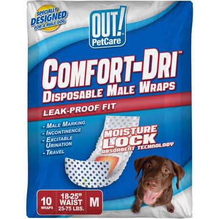 OUT! PetCare Disposable Male Dog Diapers - Nail Gallerys