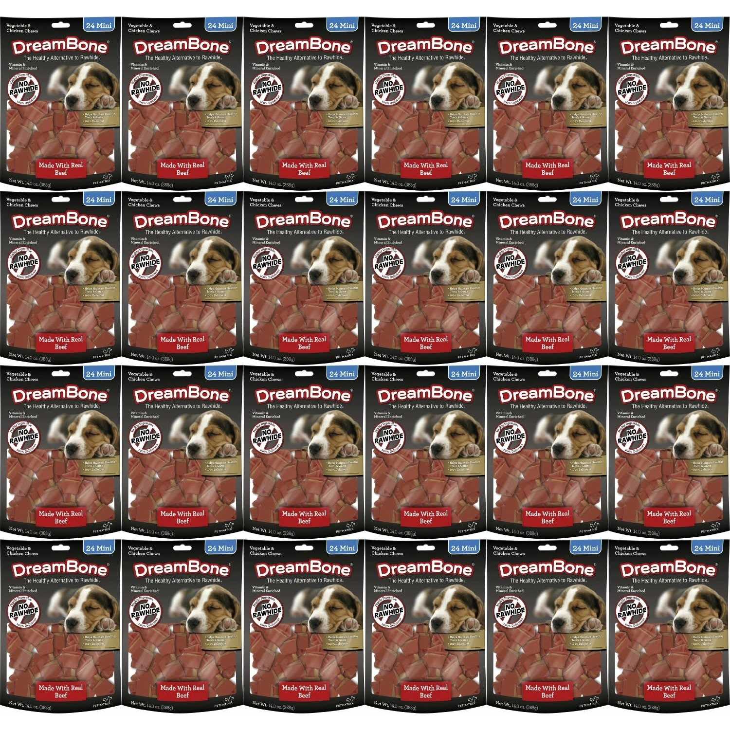 DreamBone Beef Dog Chew, Mini, 24 Pieces/Pack - Nail Gallerys
