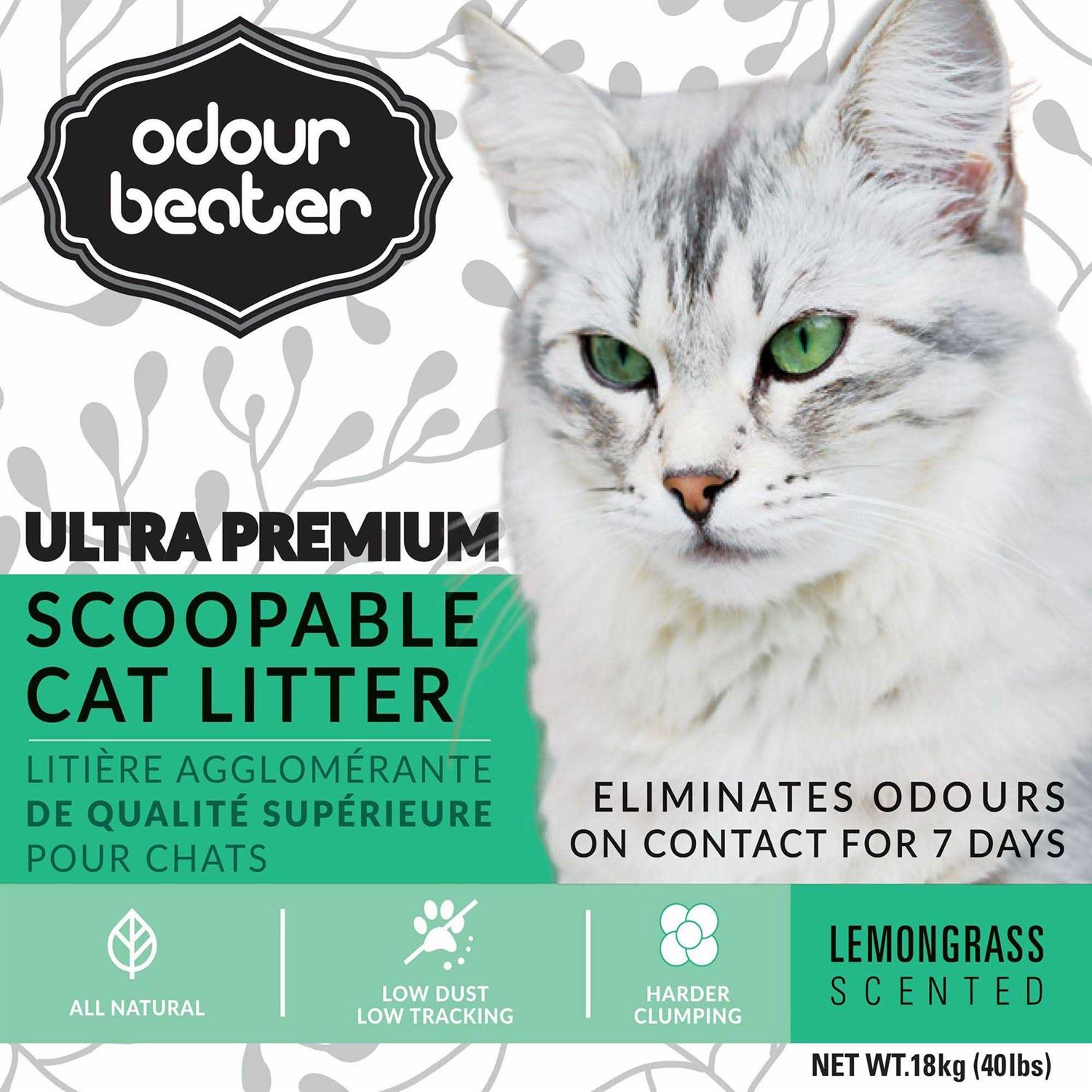 Odour Beater Lemongrass Cat Litter - Nail Gallerys