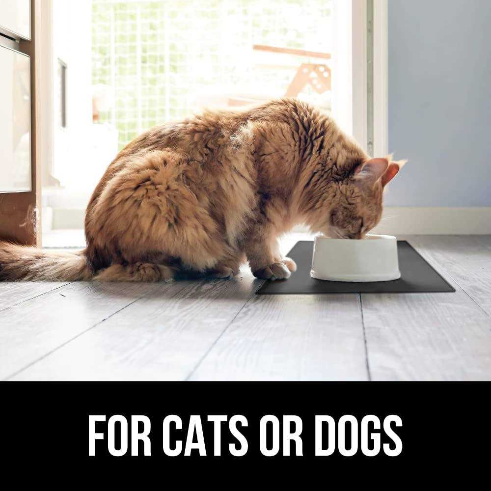 Gorilla Grip 100% Waterproof Raised Edge BPA Free Silicone Pet Feeding Mat - Nail Gallerys