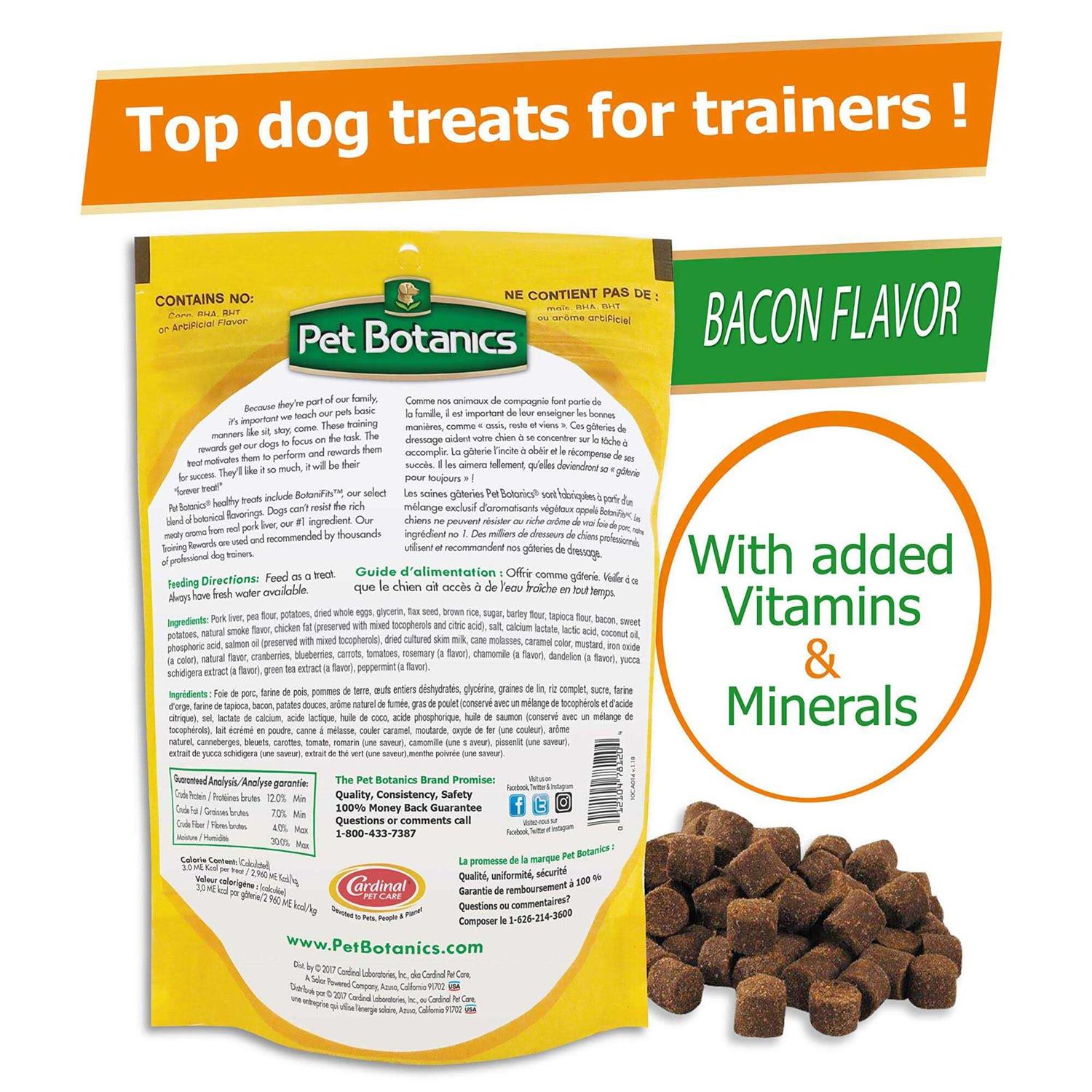 Pet Botanics Training Rewards Dog Treats Bacon - Nail Gallerys