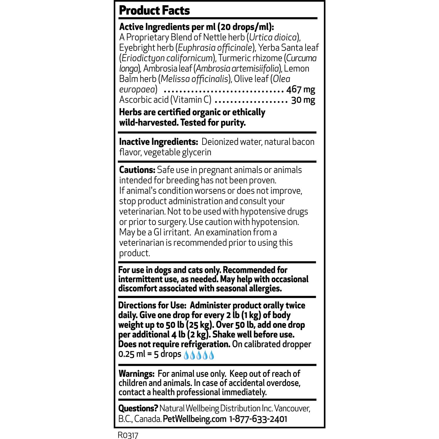 Pet Wellbeing Nettle Eyebright Gold for Dogs - Nail Gallerys