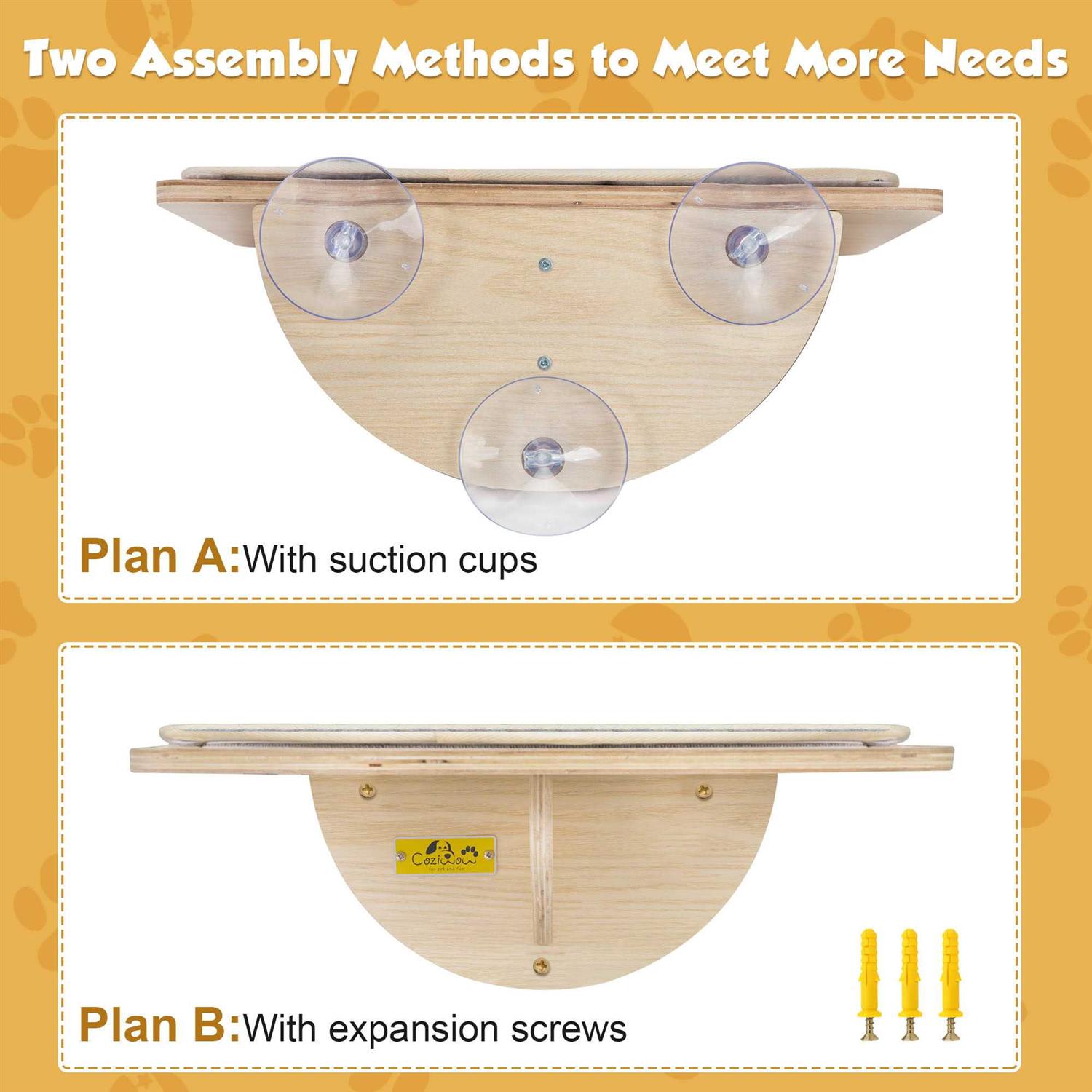 Coziwow Cat Window Perch with Suction Cups - Nail Gallerys