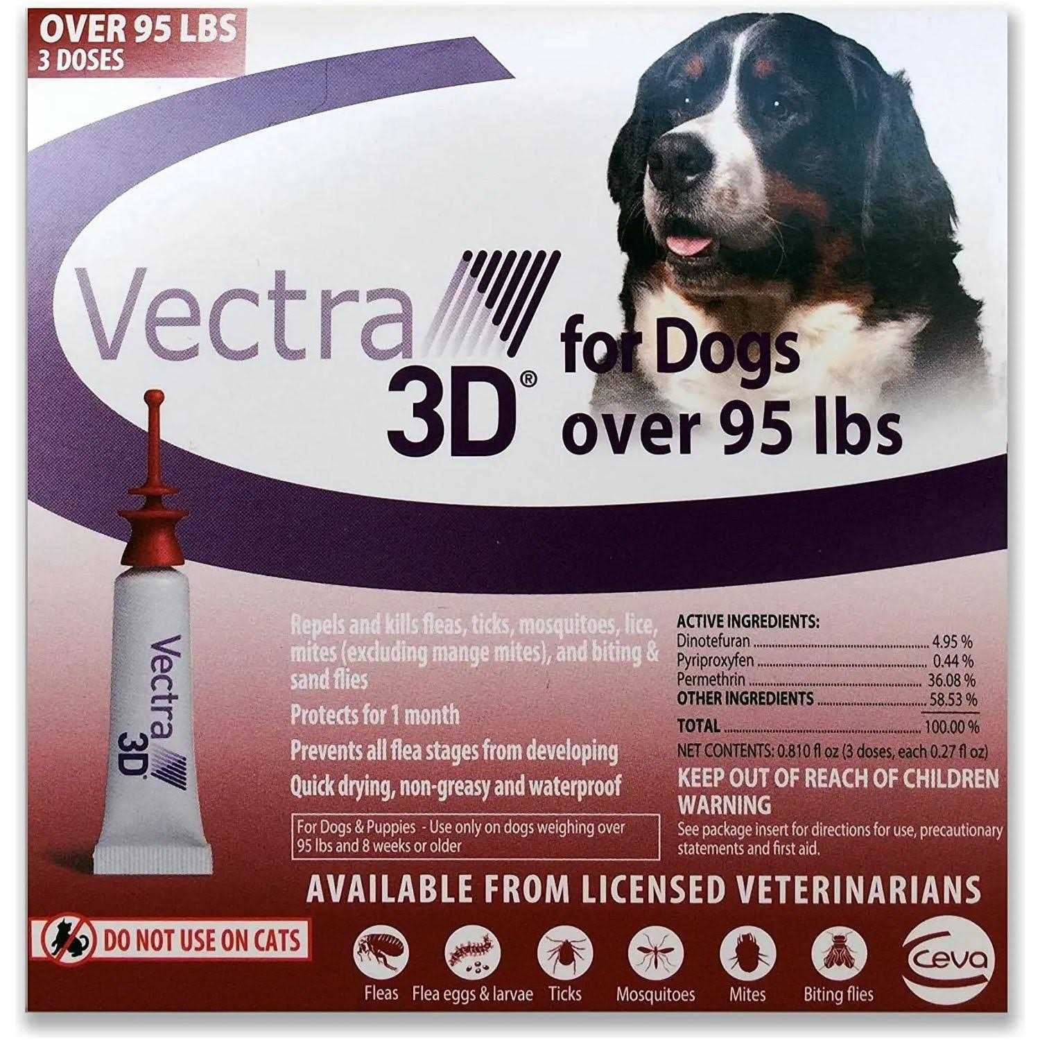 Vectra 3D Over 95 lbs 6 Pk for Dogs - Nail Gallerys