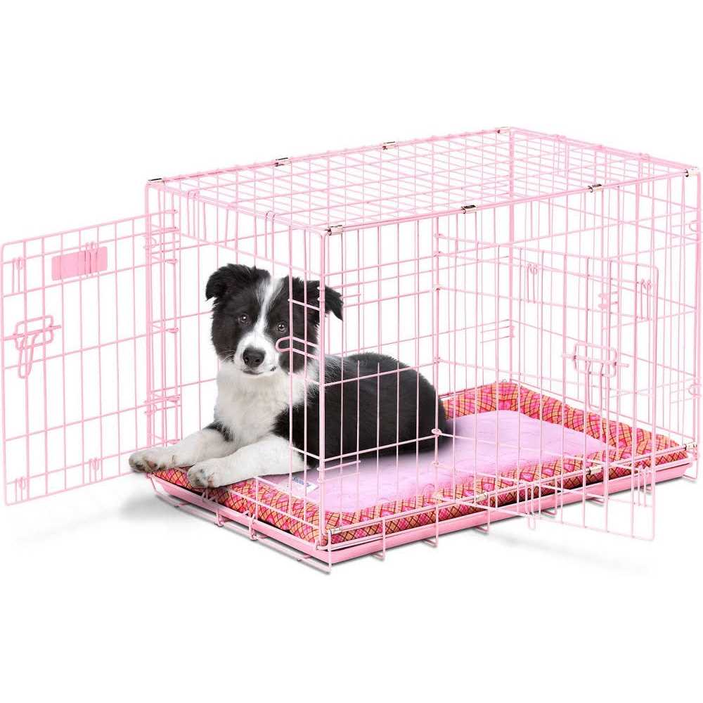 Precision Pet ProValu Double Door Dog Crate Pink - Nail Gallerys