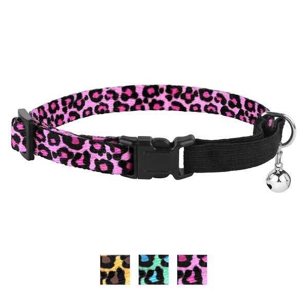 CollarDirect Breakaway Cat Collar Print Safety Collars for Cats Kitten with Bell Elastic Strap Adjustable Size 7-11 Inch - Nail Gallerys
