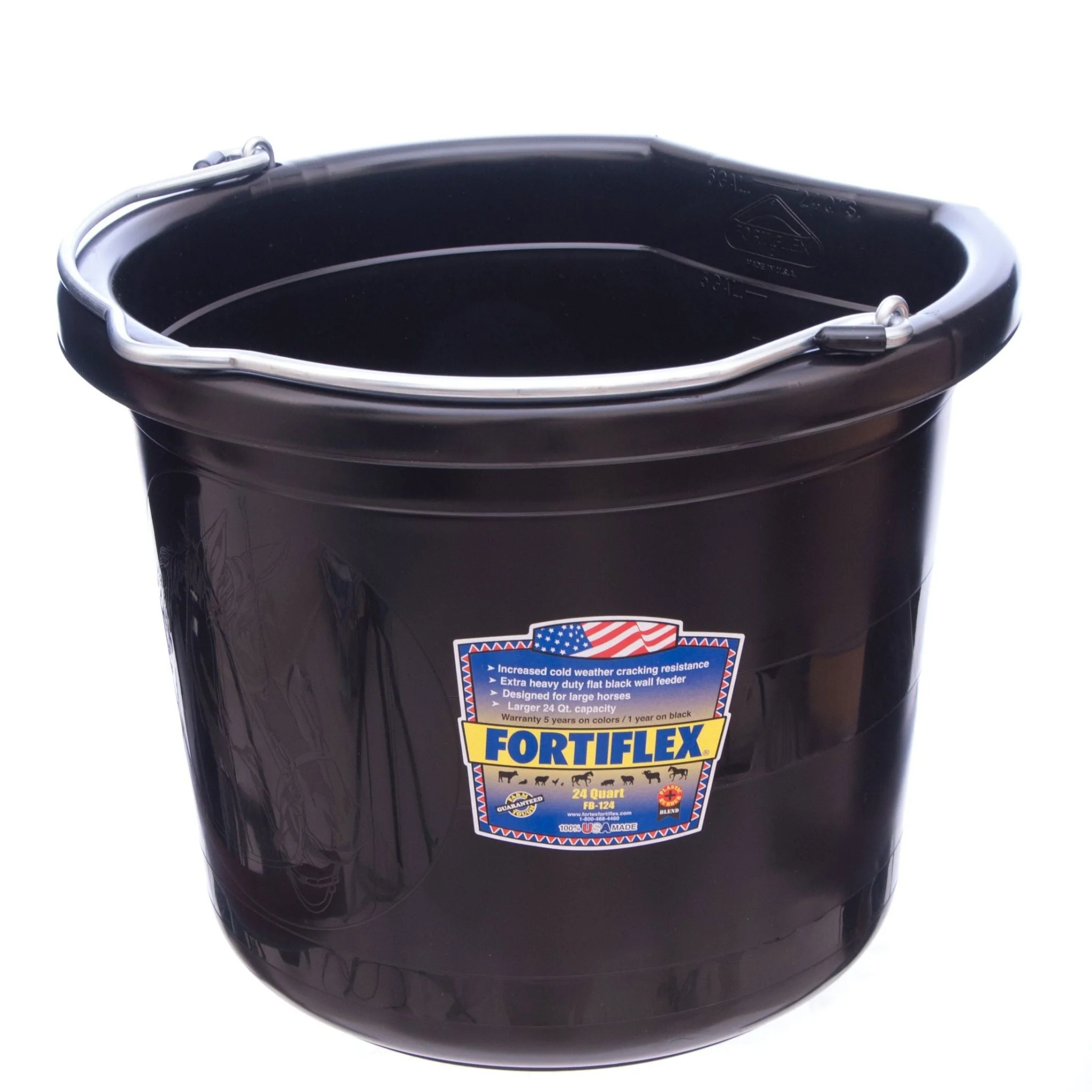 Fortiflex Flatback Buckets, Black - Nail Gallerys