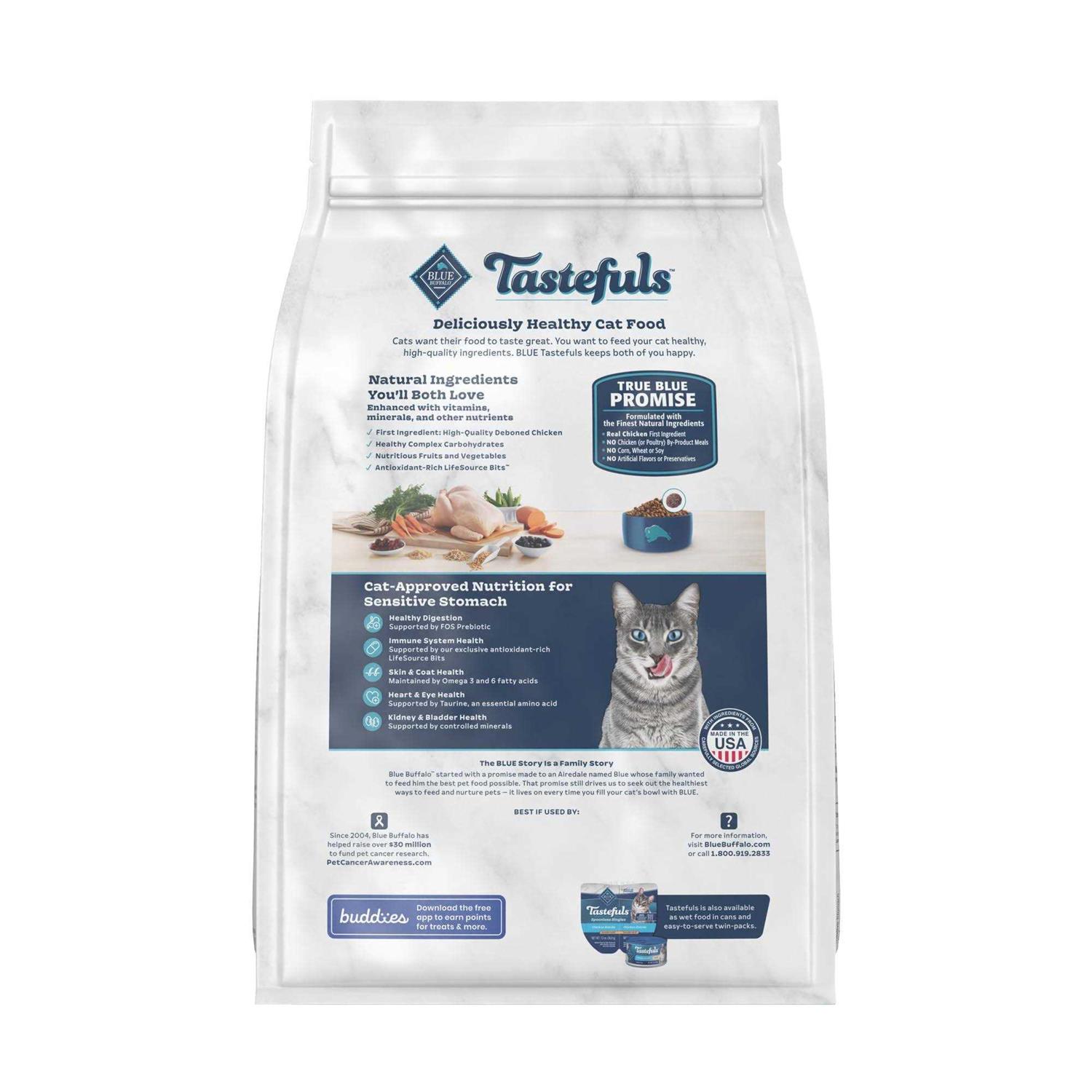 Blue Buffalo Tastefuls Adult Dry Cat Food Brown Rice - Nail Gallerys