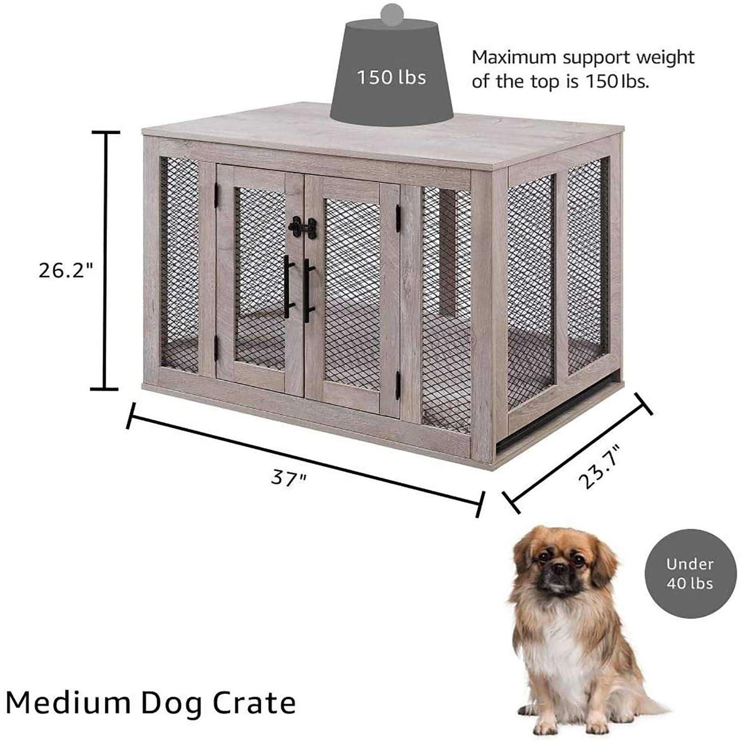 Unipaws Dog Crate with Cushion and Tray - Nail Gallerys