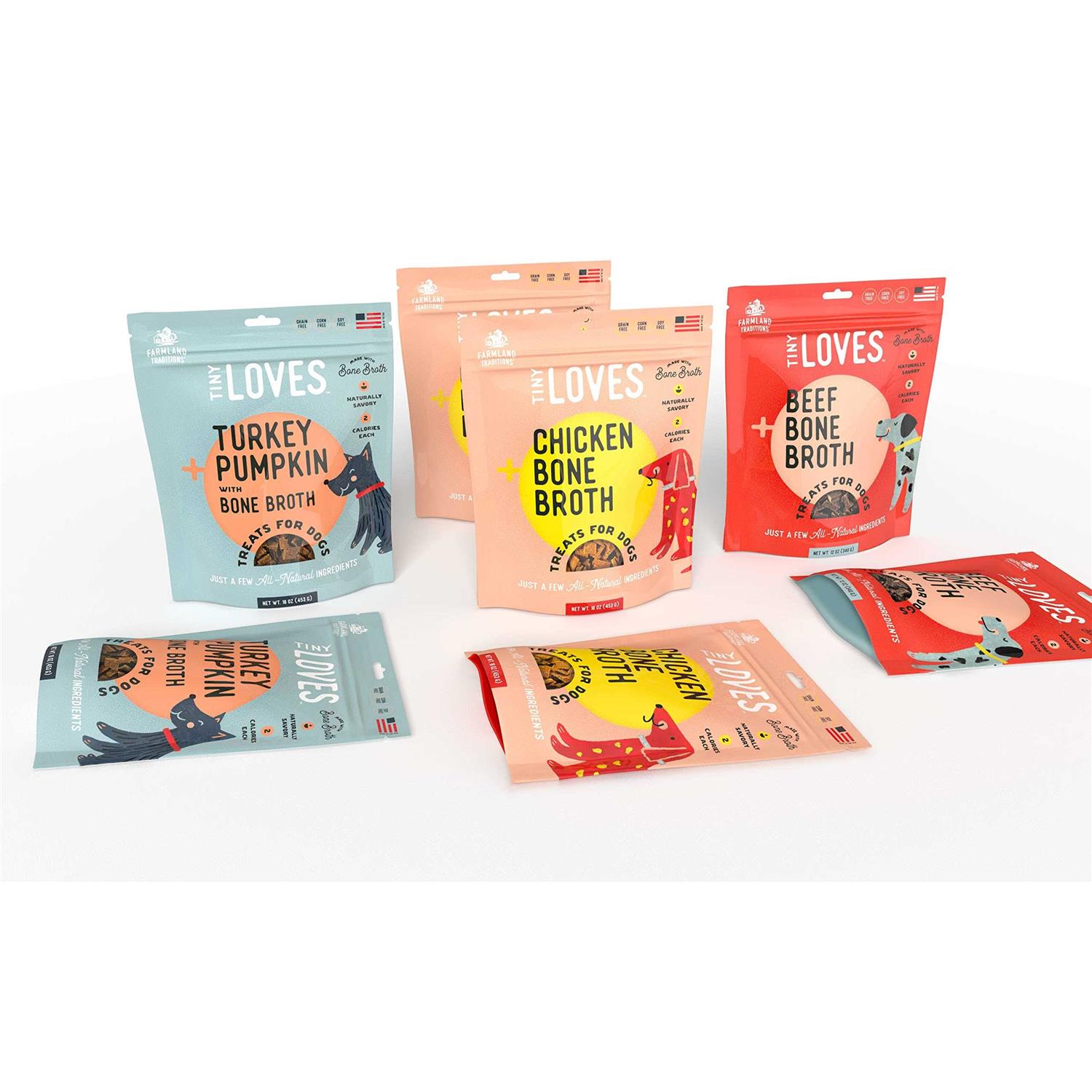 Farmland Traditions Tiny Loves Beef with Bone Broth Flavored Jerky Dog Treats - Nail Gallerys
