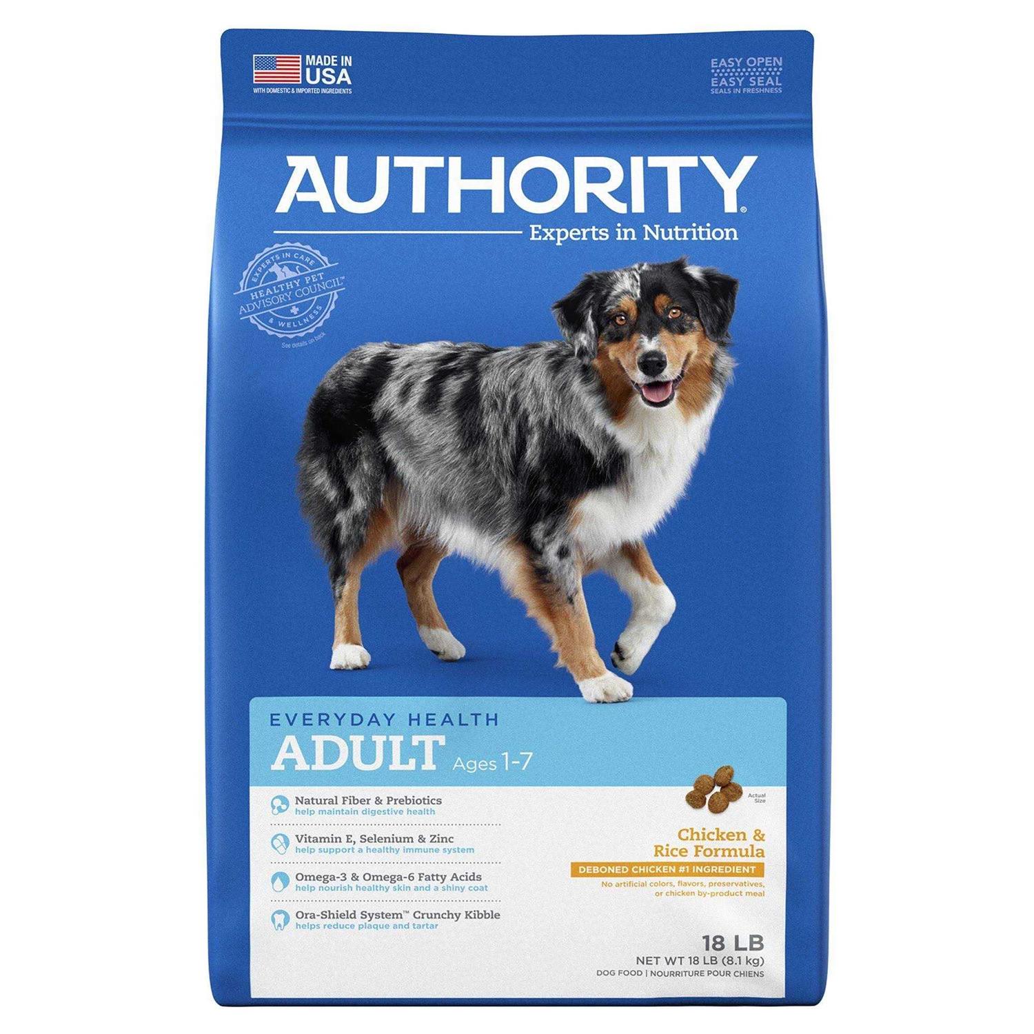 Authority Chicken Rice Formula Adult Dry Dog Food - Nail Gallerys