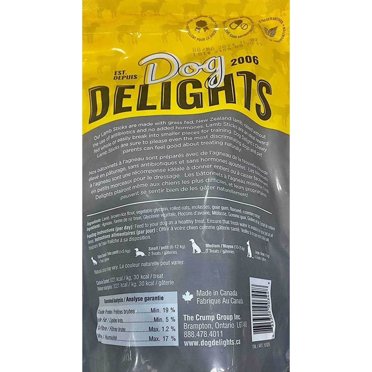 Dog Delights Chewy Lamb sticks - Nail Gallerys