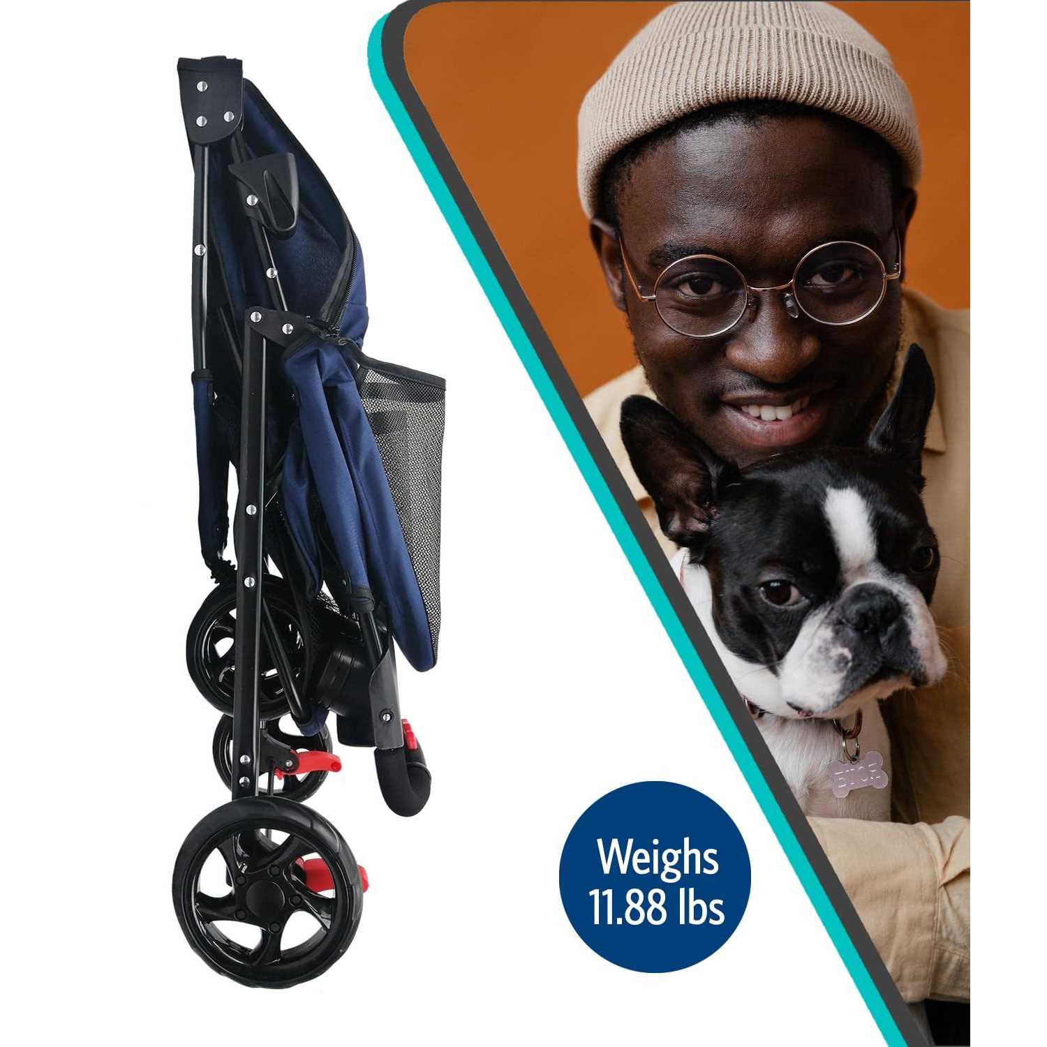 AmorosO Single Jogger Pet Stroller - Nail Gallerys