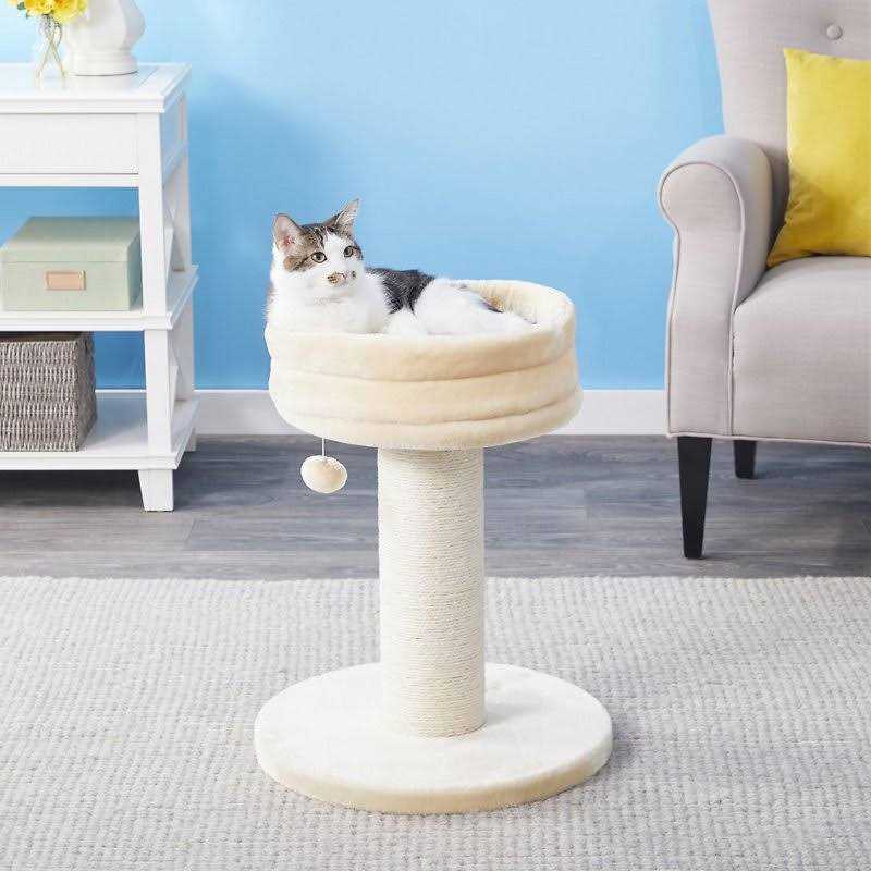 Frisco 24.8-in Heavy Duty Faux Fur Cat Tree - Nail Gallerys