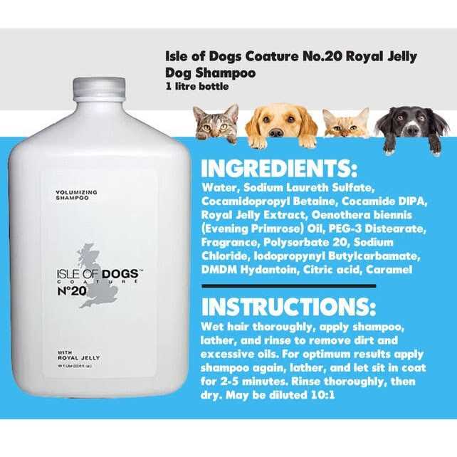 Isle of Dogs Coature No. 20 Royal Jelly Dog Shampoo for Thin or Shedding Coats - Nail Gallerys