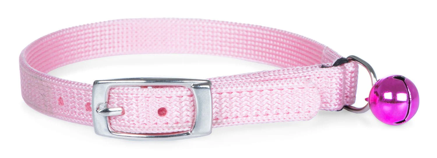 Solid Adjustable Nylon Cat Collars - Nail Gallerys