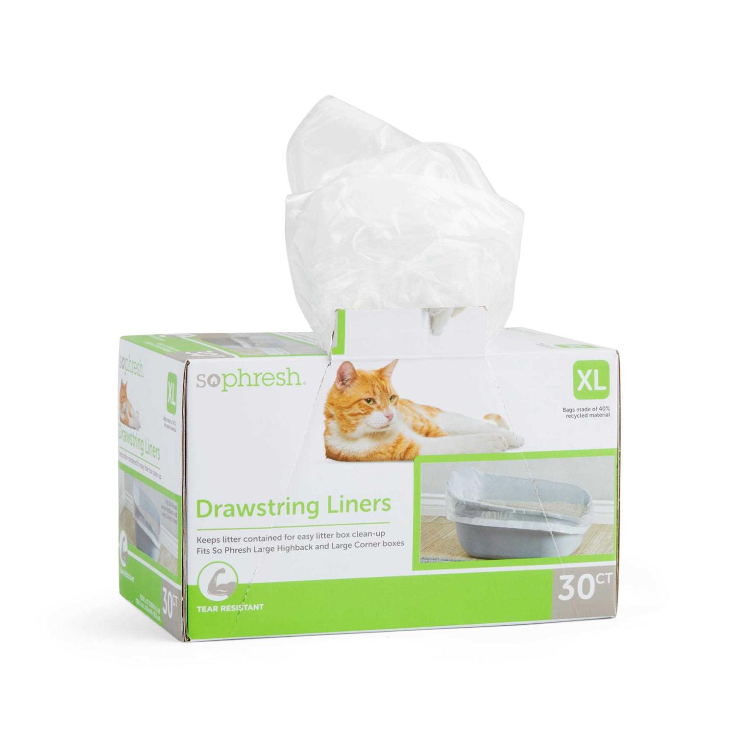 So Phresh Drawstring Liners for Highback Boxes for Cats - Nail Gallerys