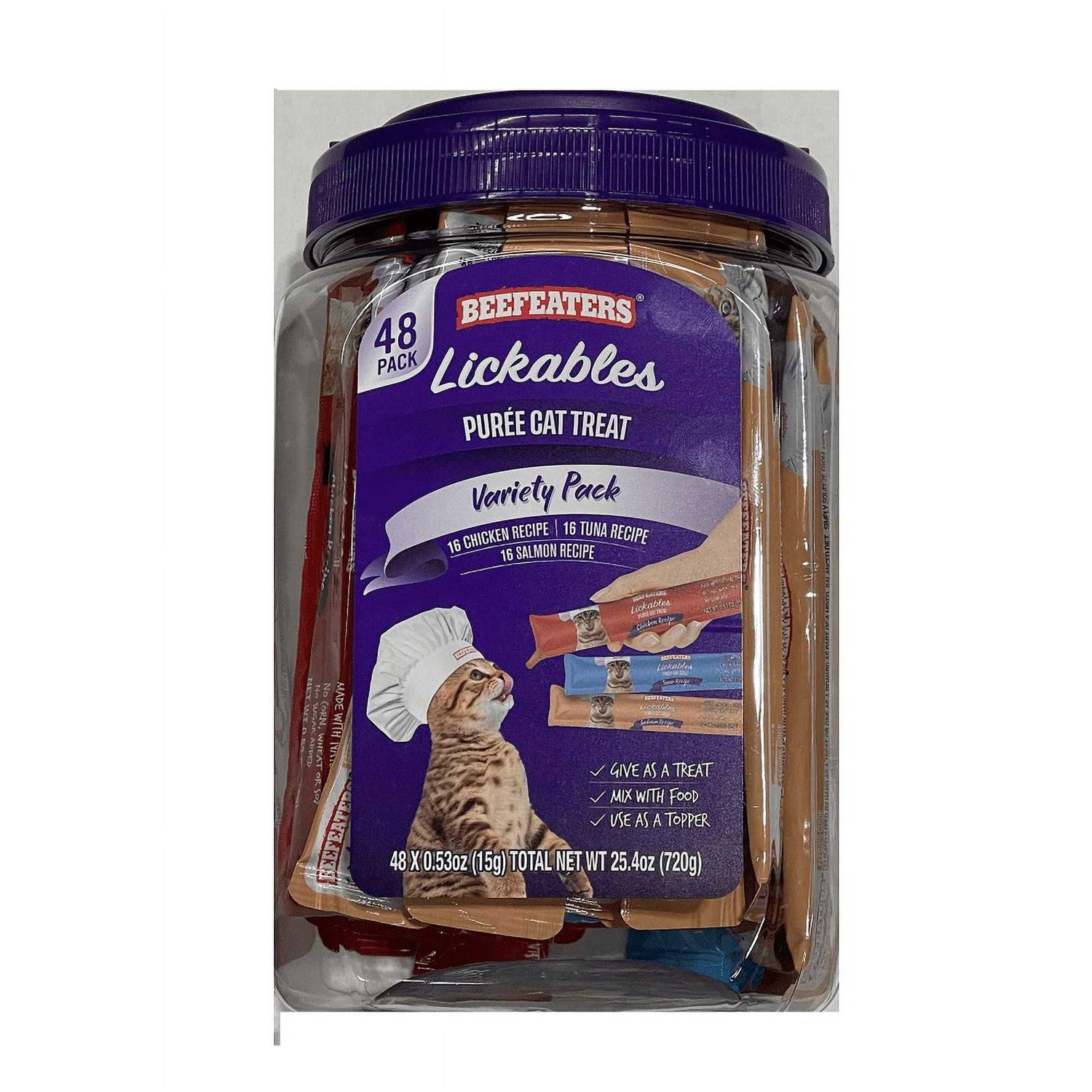 Beefeaters Lickables Puree Cat Treat Variety Pack 25.4 OZ - Nail Gallerys