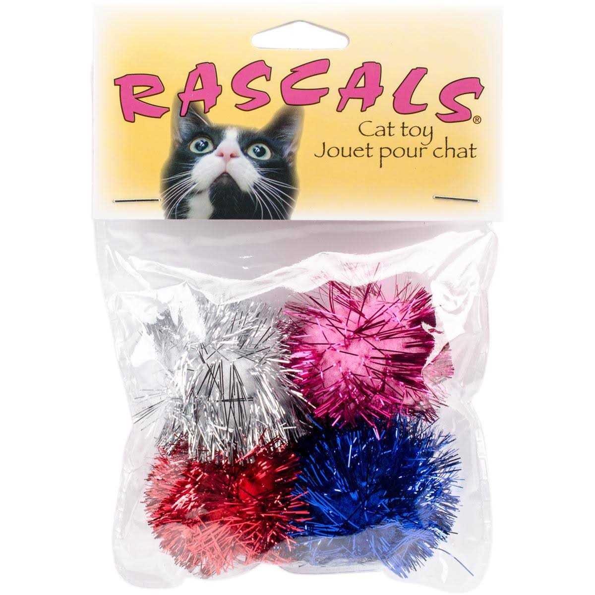 Turbo Glitter Pom Poms Ball Cat Toys - Nail Gallerys