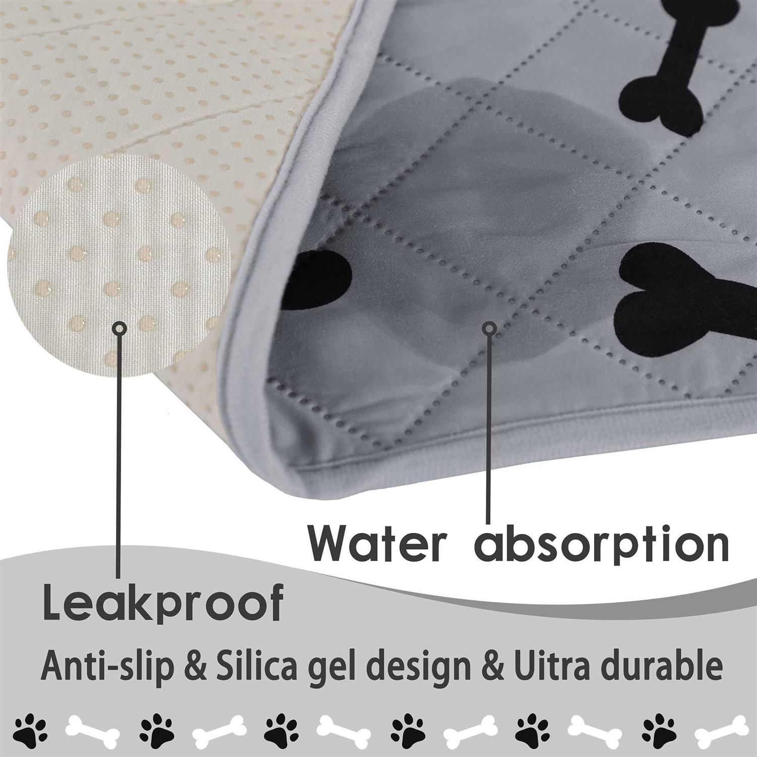 nanbowang Dog Crate Pee Pads Wahable Dog Rugs Non-Slip Puppy Pads for Small Dogs - Nail Gallerys