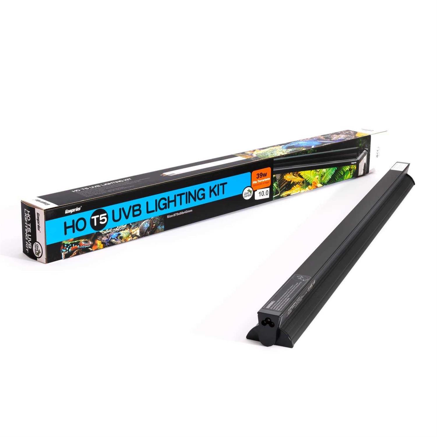 Giangarden T5 HO UVB Lighting Combo Kit, Reptile Light Fixture with UVB 10.0 Fluorescent Tube Ideal for tropical and deserts - Nail Gallerys