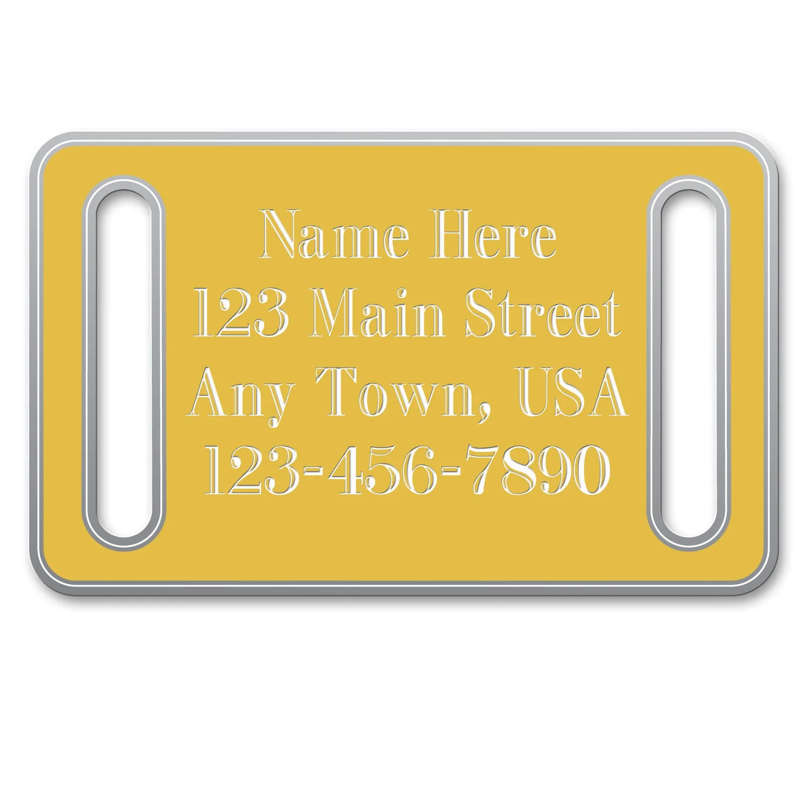 Large Collar Slide-On Custom Personalized Dog Tags - Nail Gallerys