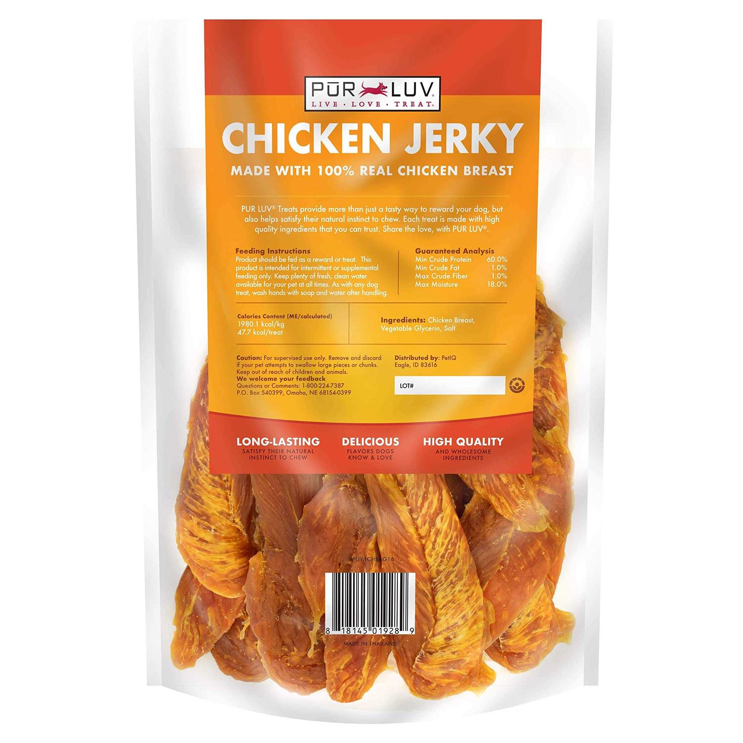 Pur Luv Real Chicken Jerky Dog Treats - Nail Gallerys