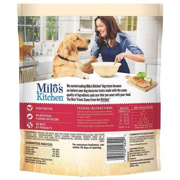 Milo’s Kitchen Chicken & Apple Sausage Slices Dog Treats - Nail Gallerys