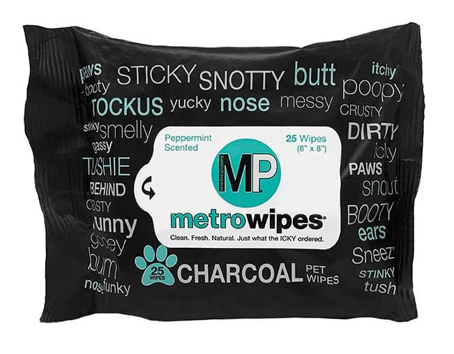 Metro Wipes Charcoal Peppermint Pet Wipes - Nail Gallerys