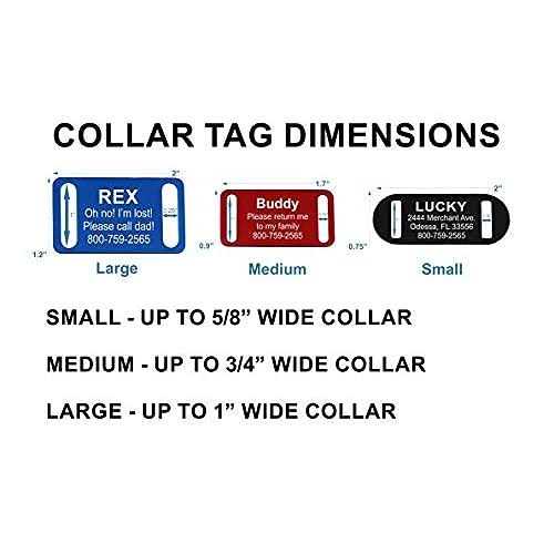 Slide-On Pet ID Tag Collar Tag - Nail Gallerys