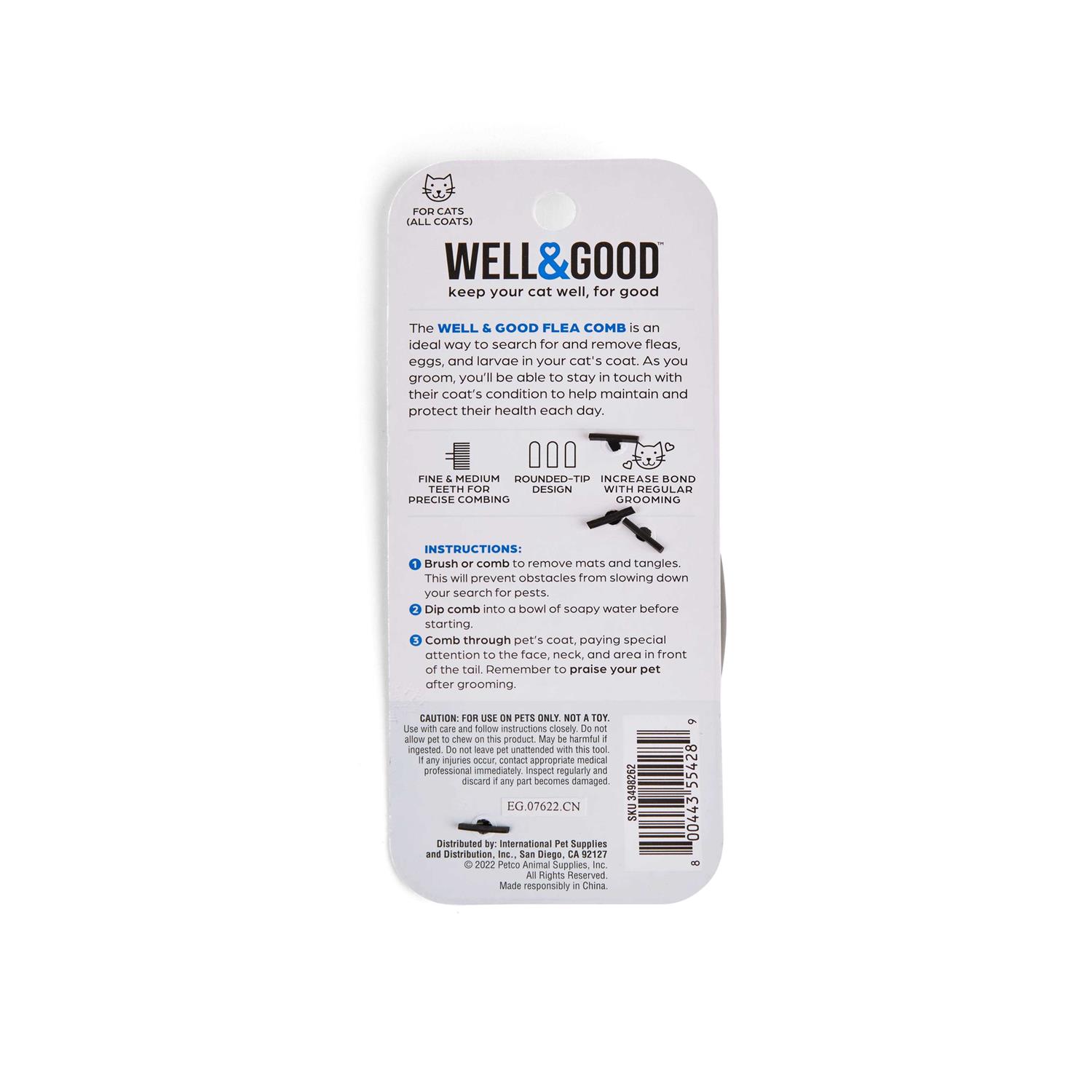 Well & Good Cat Flea Comb - Nail Gallerys