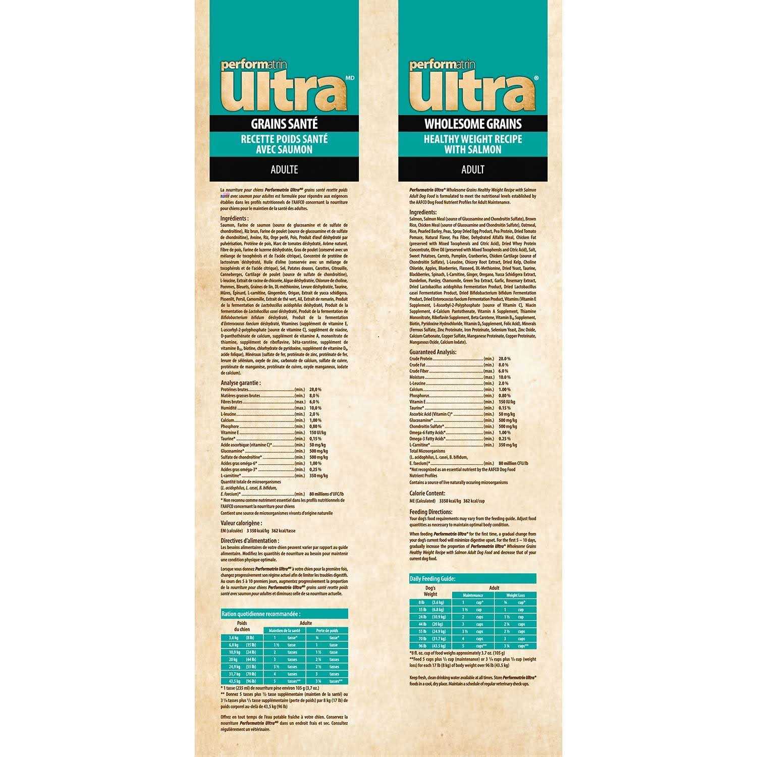 Performatrin Ultra Wholesome Grains Healthy Weight With Salmon Adult Dry Dog Food - Nail Gallerys