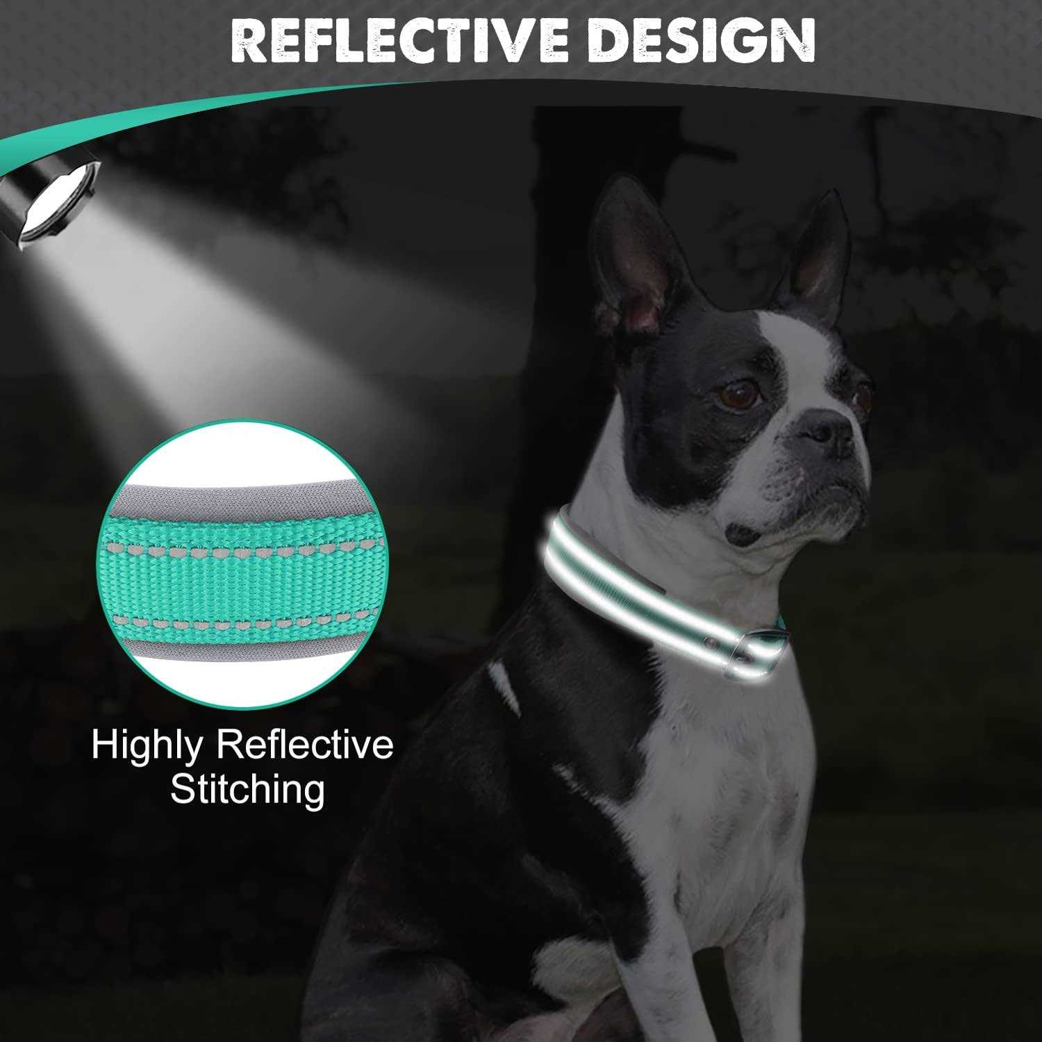Joytale Reflective Dog Collar,Soft Neoprene Padded Breathable Nylon Pet Collar Adjustable Dogs - Nail Gallerys