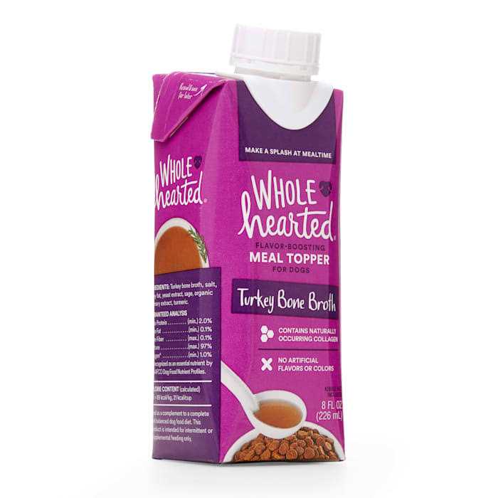 WholeHearted Turkey Bone Broth Dog Meal Topper - Nail Gallerys