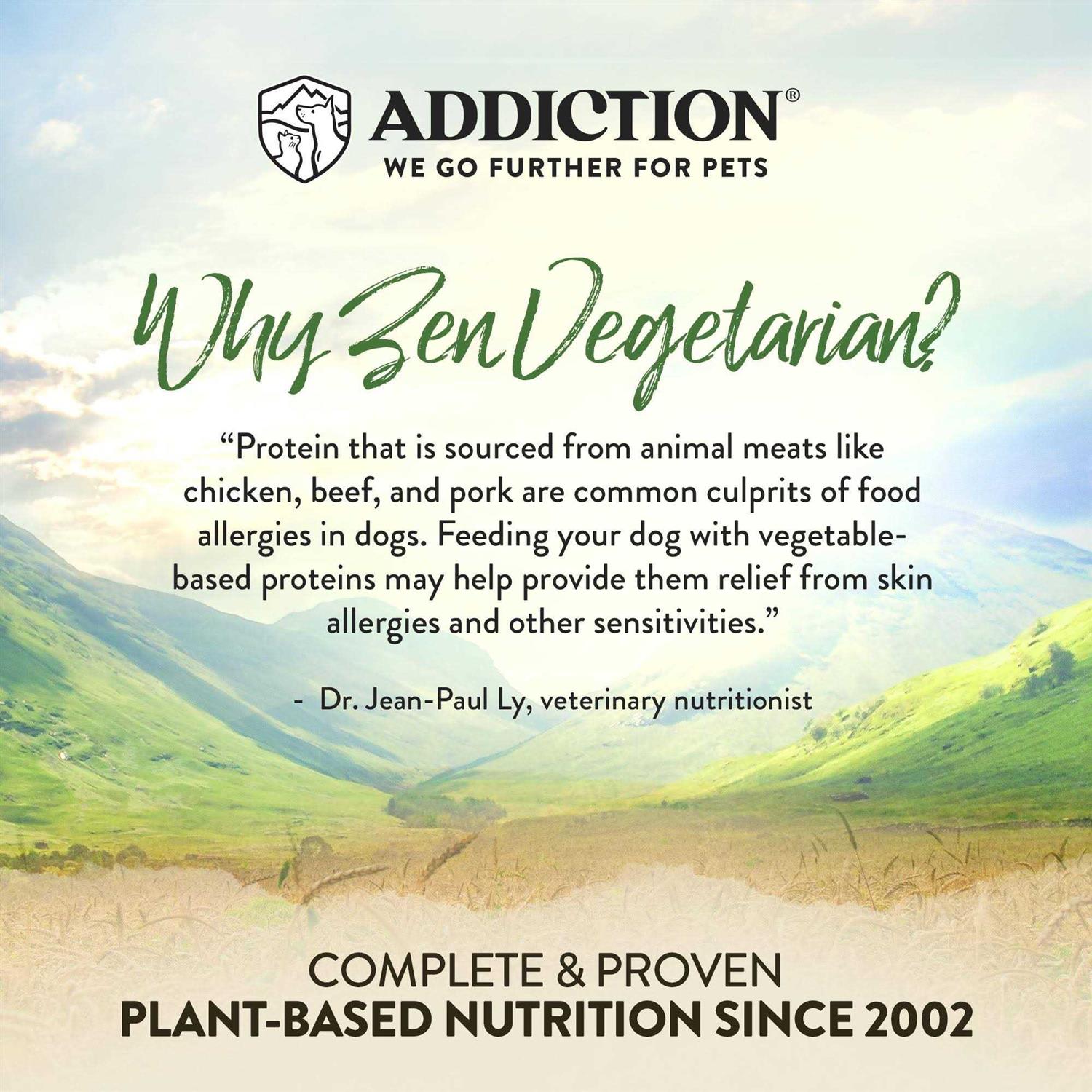 Addiction Zen Vegetarian Dry Dog Food - Nail Gallerys
