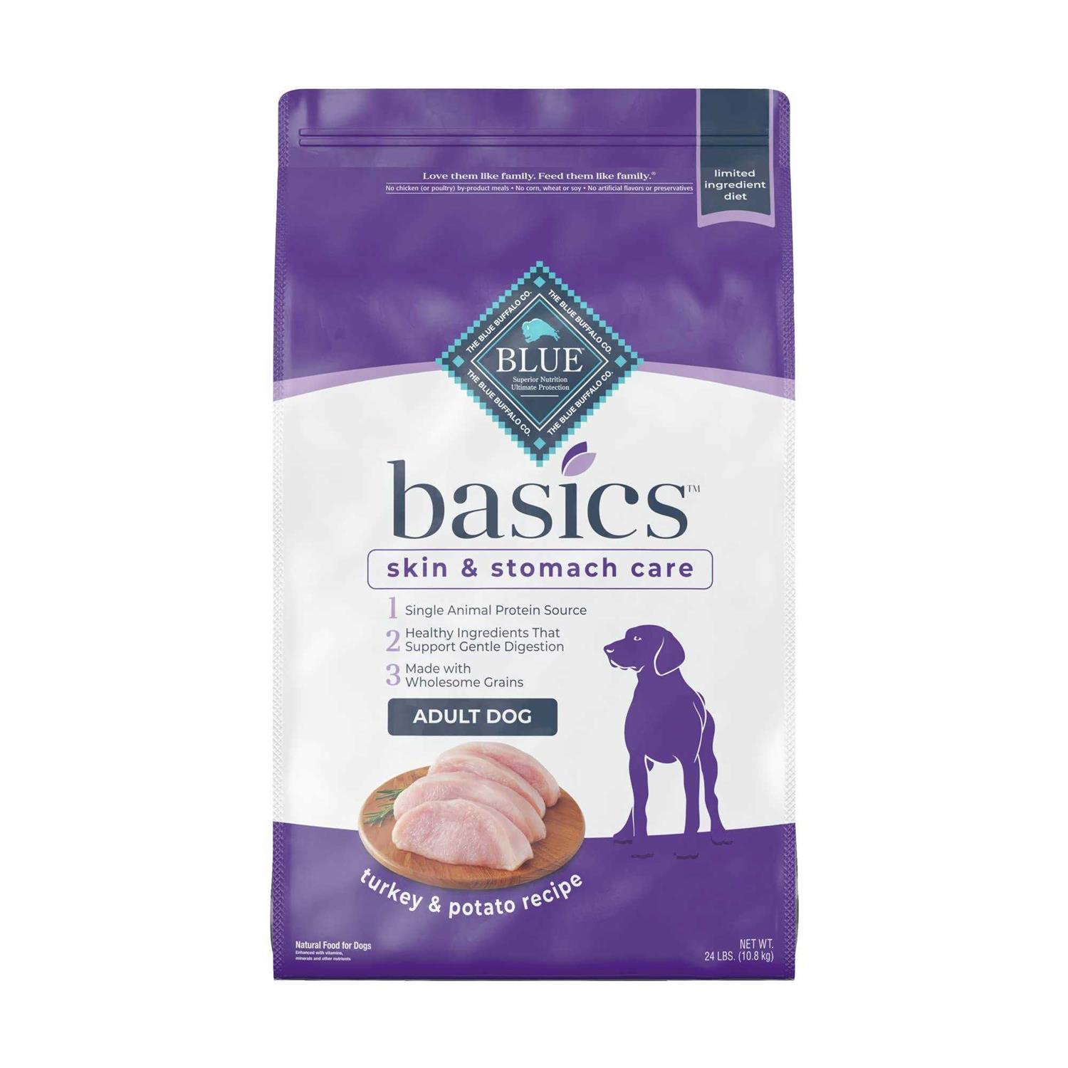 Blue Buffalo Basics Adult Turkey Potato Dry Dog Food - Nail Gallerys
