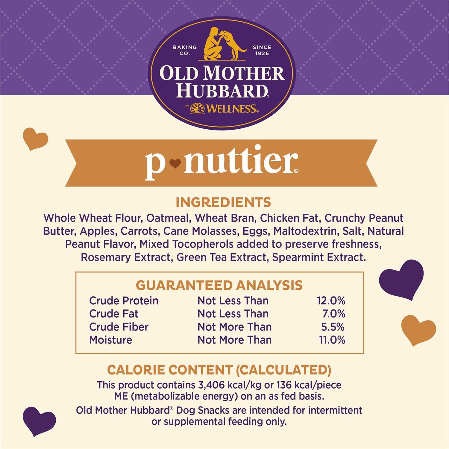Old Mother Hubbard by Wellness Classic P Nuttier Value Box Natural Large Biscuits Dog Treats - Nail Gallerys