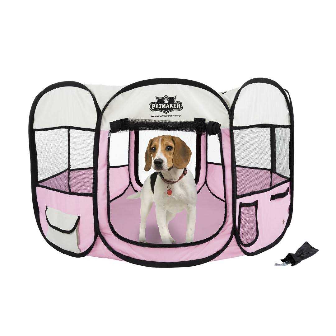 Petmaker Portable Pop-Up Pet Play Pen with Carrying Bag - Nail Gallerys