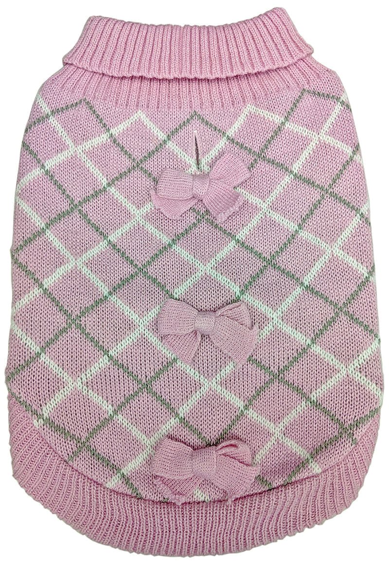 Pretty in Plaid Dog Sweater - Nail Gallerys