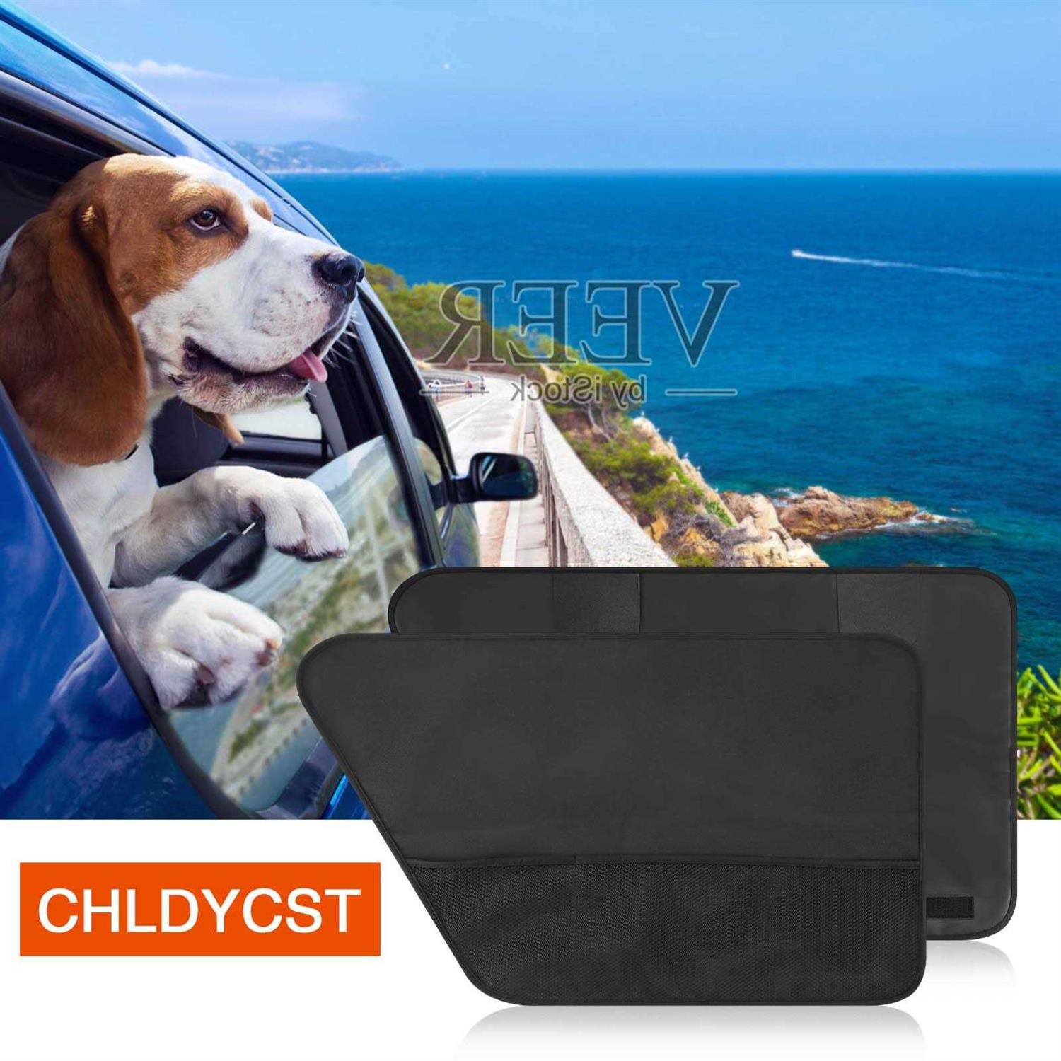 2 Pack Waterproof Pet Car Door Cover Protector-Back Seat Doors ,Easy To Install - Nail Gallerys