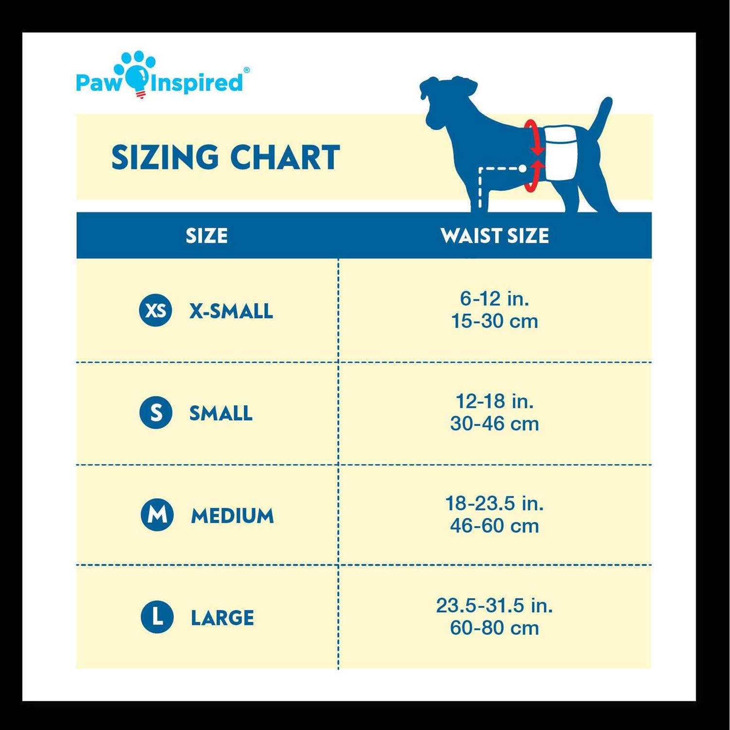 Paw Inspired Ultra Protection Disposable Belly Band Male Dog Wraps - Nail Gallerys