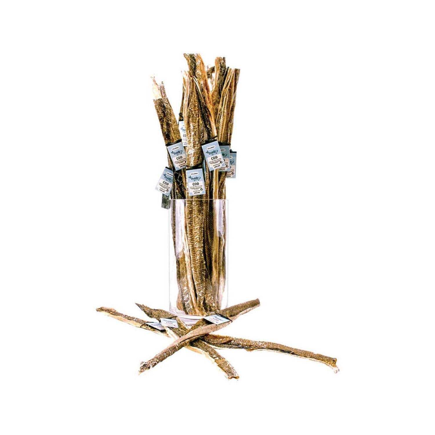 Icelandic+ Cod Short Skin Strips Fish Dog Treat - Nail Gallerys