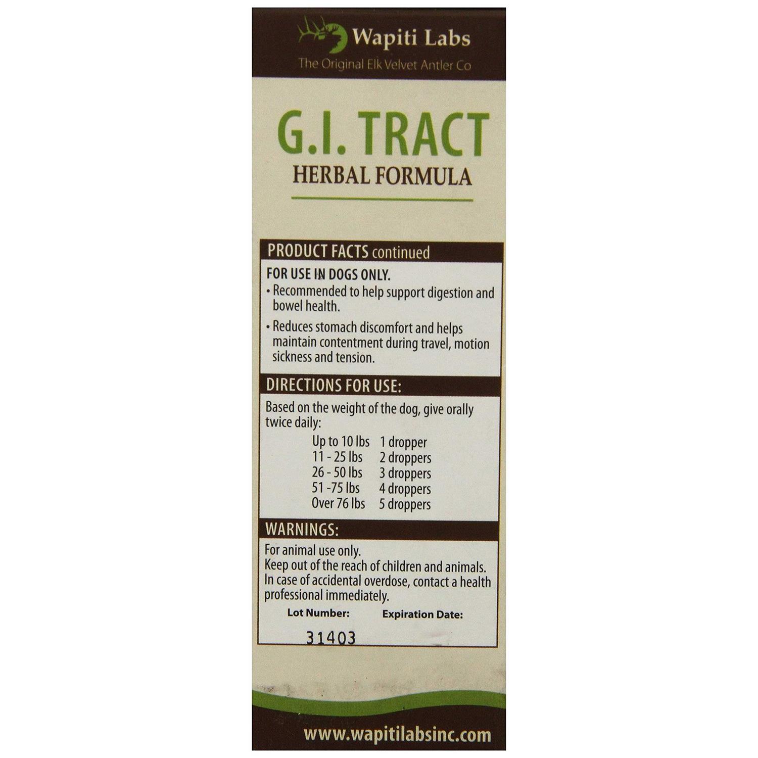 Wapiti Labs Dog Gi Tract Formula - Nail Gallerys